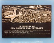Korean War plaque